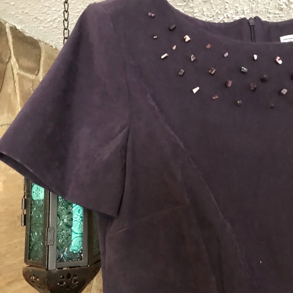 Purple light weight soft suede dress. Sz 10